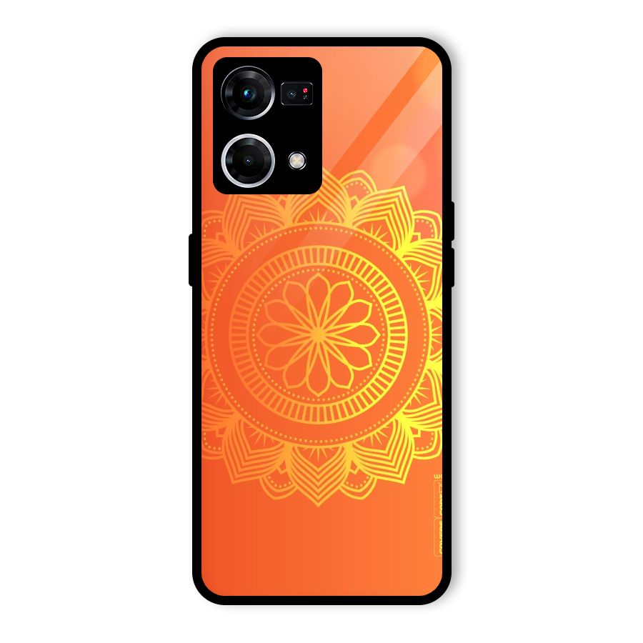 Diwali Rangoli Glass Back Case for Oppo F21s Pro 4G