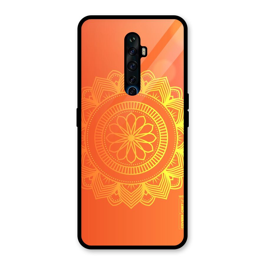 Diwali Rangoli Glass Back Case for Oppo Reno2 F