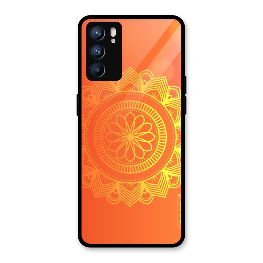 Diwali Rangoli Glass Back Case for Oppo Reno6 5G