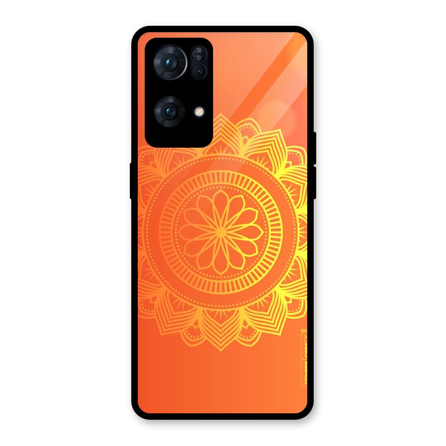 Diwali Rangoli Glass Back Case for Oppo Reno7 Pro 5G