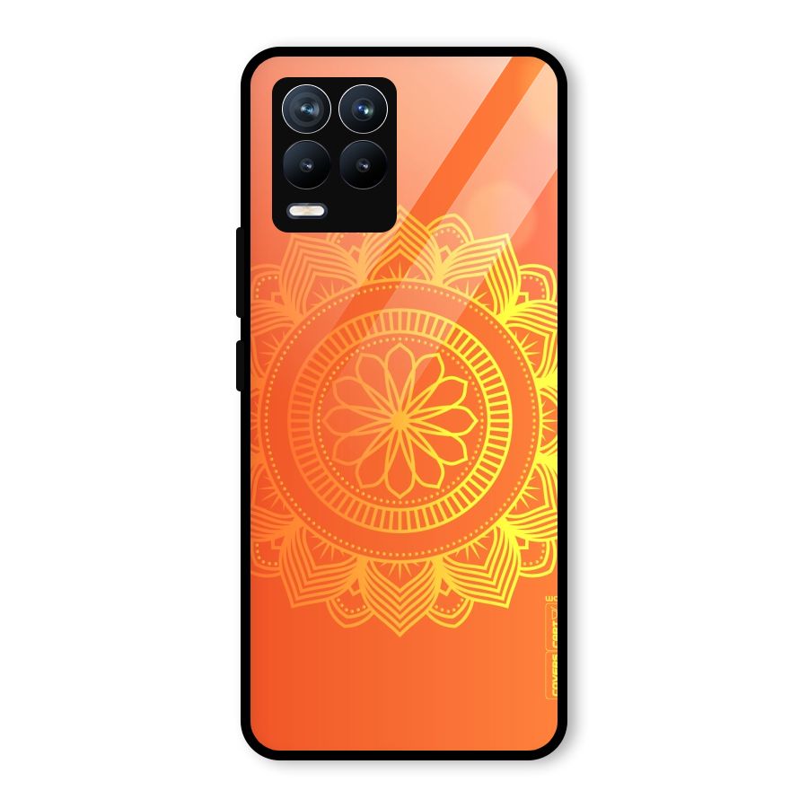 Diwali Rangoli Glass Back Case for Realme 8