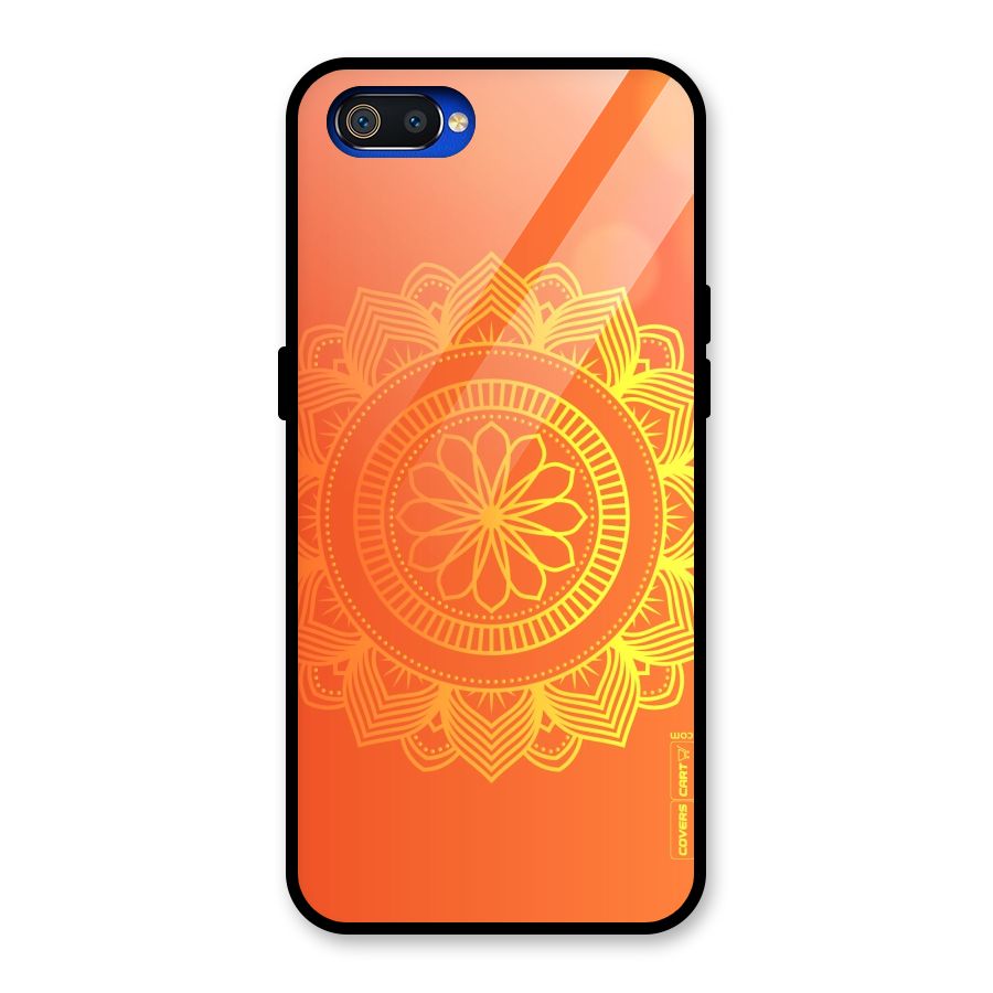 Diwali Rangoli Glass Back Case for Realme C2