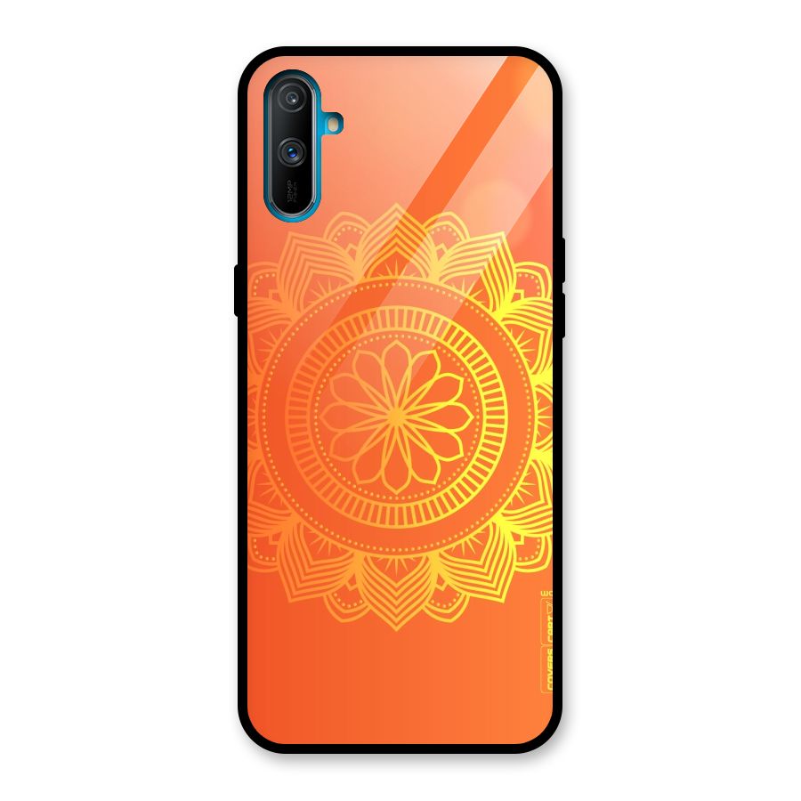 Diwali Rangoli Glass Back Case for Realme C3