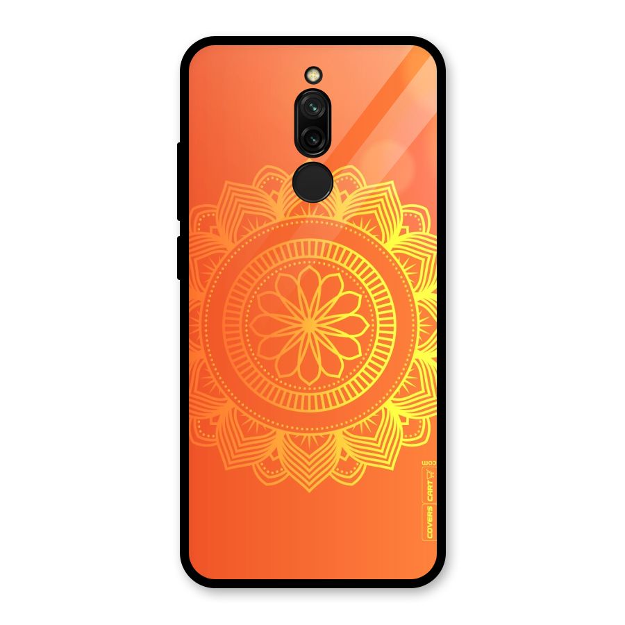 Diwali Rangoli Glass Back Case for Redmi 8