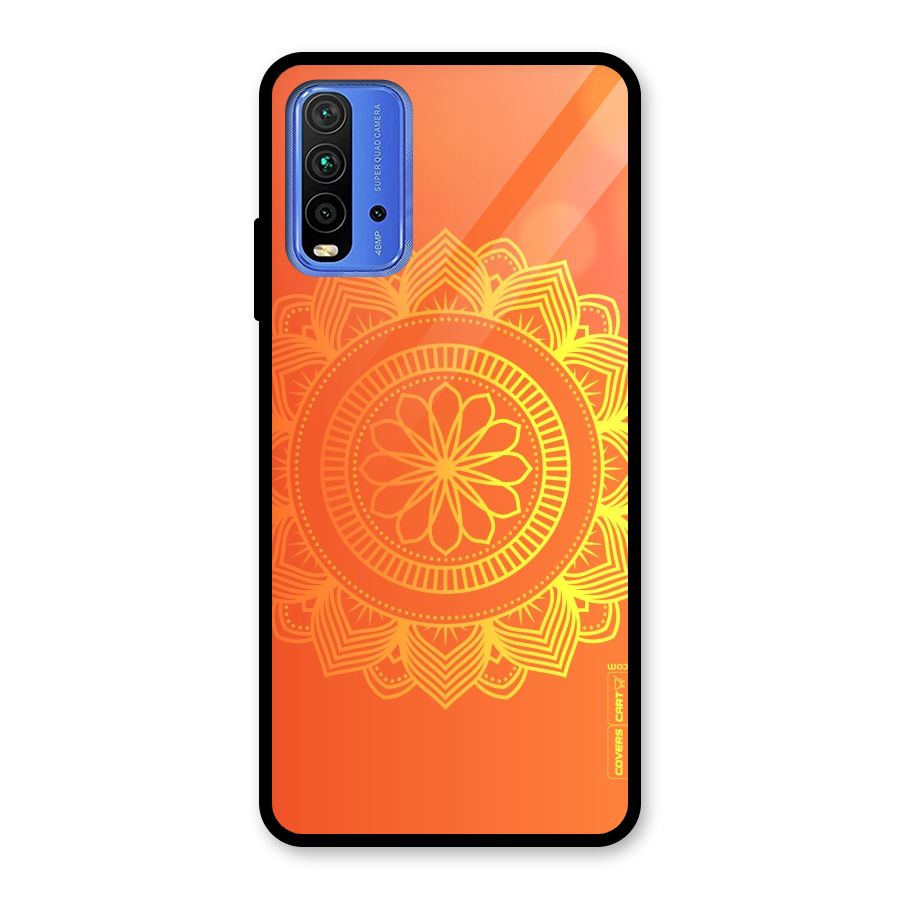Diwali Rangoli Glass Back Case for Redmi 9 Power