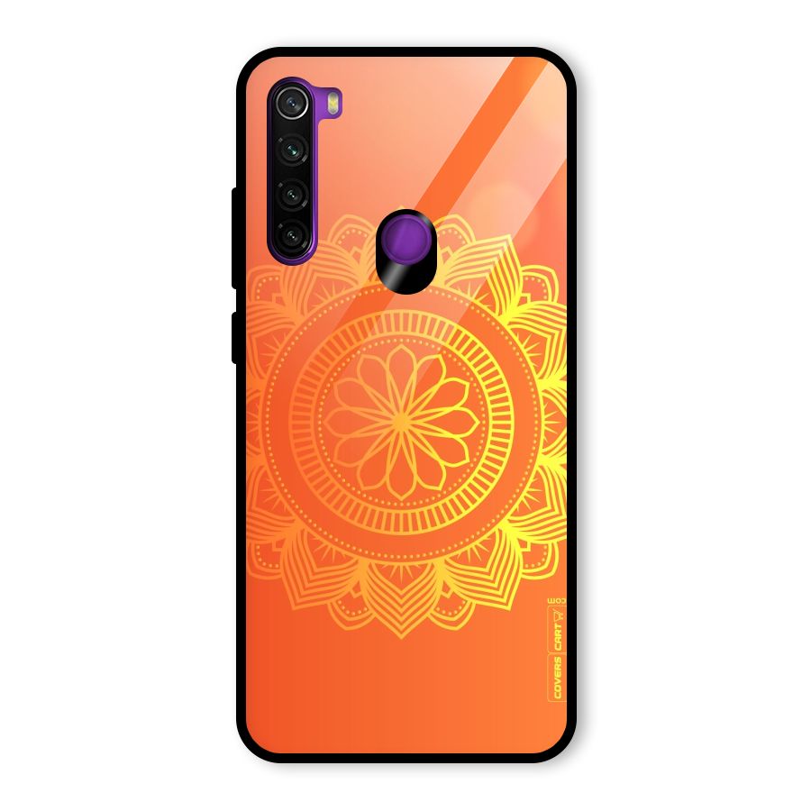 Diwali Rangoli Glass Back Case for Redmi Note 8