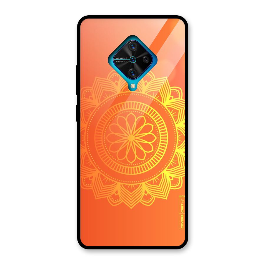 Diwali Rangoli Glass Back Case for Vivo S1 Pro