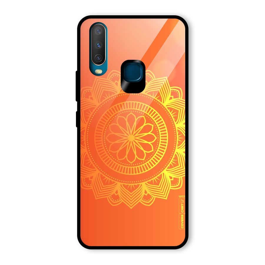 Diwali Rangoli Glass Back Case for Vivo U10