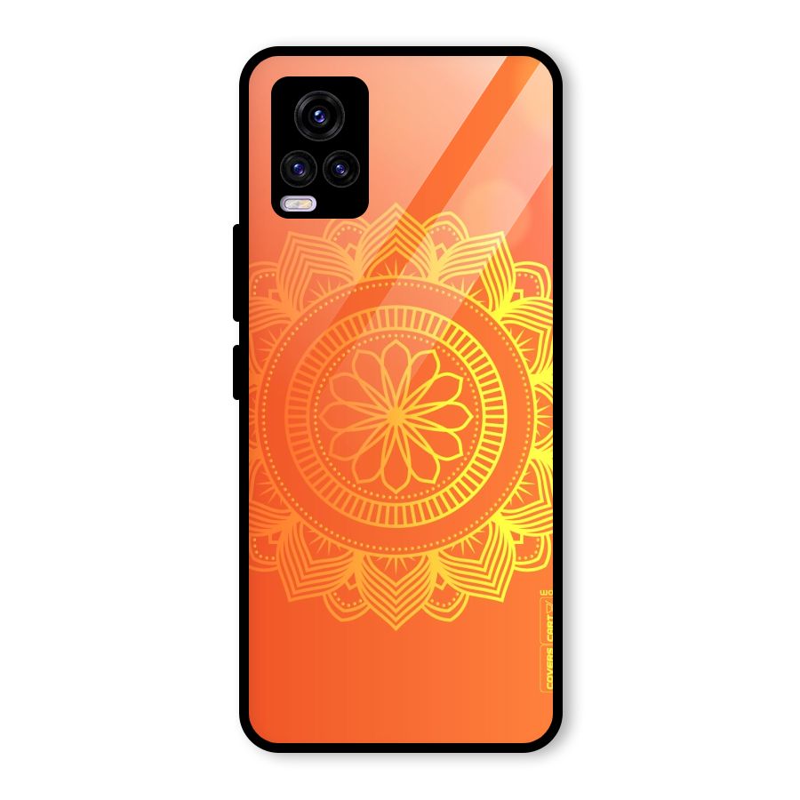 Diwali Rangoli Glass Back Case for Vivo V20