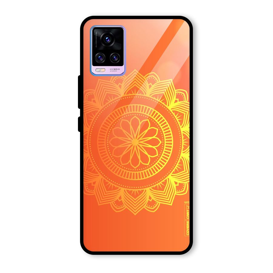 Diwali Rangoli Glass Back Case for Vivo V20 Pro