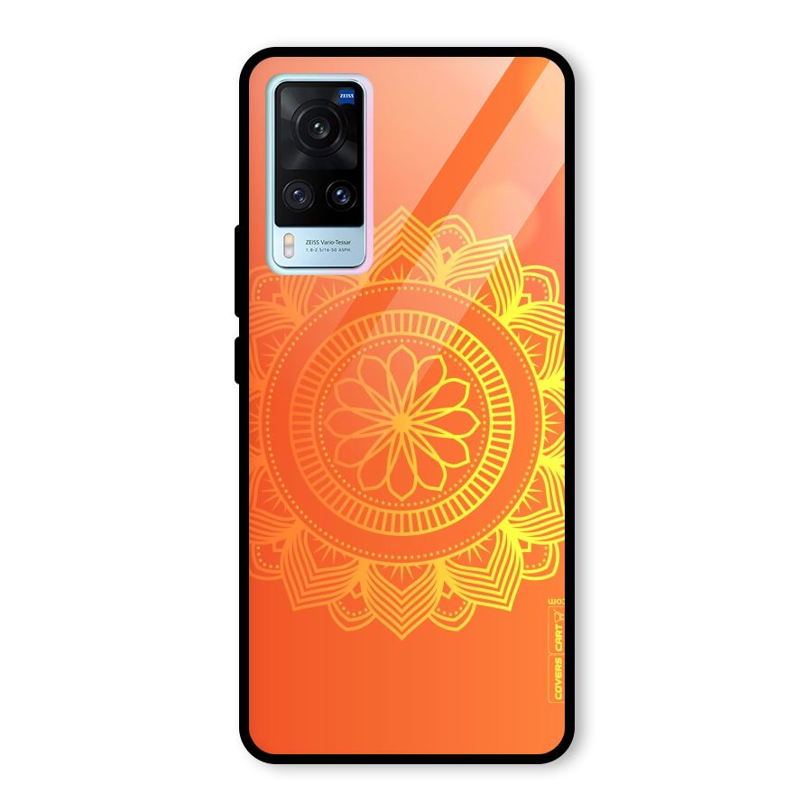 Diwali Rangoli Glass Back Case for Vivo X60
