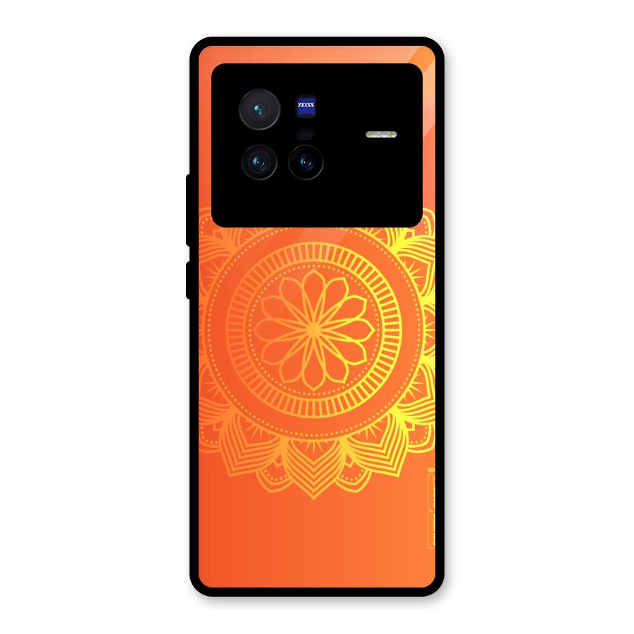 Diwali Rangoli Glass Back Case for Vivo X80