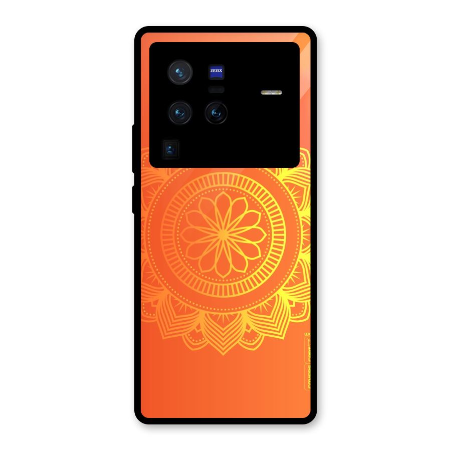 Diwali Rangoli Glass Back Case for Vivo X80 Pro