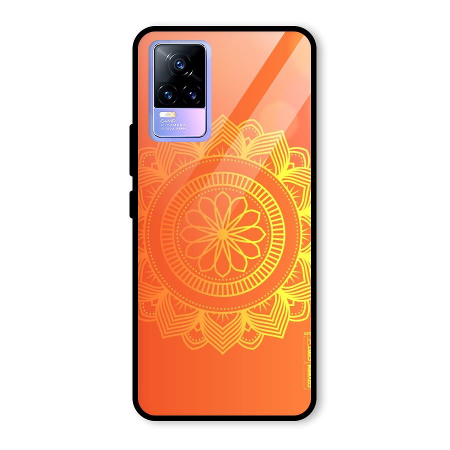 Diwali Rangoli Glass Back Case for Vivo Y73