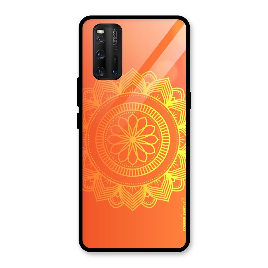 Diwali Rangoli Glass Back Case for Vivo iQOO 3