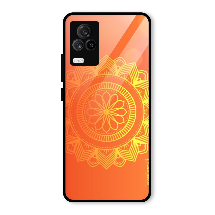 Diwali Rangoli Glass Back Case for Vivo iQOO 7 Legend 5G