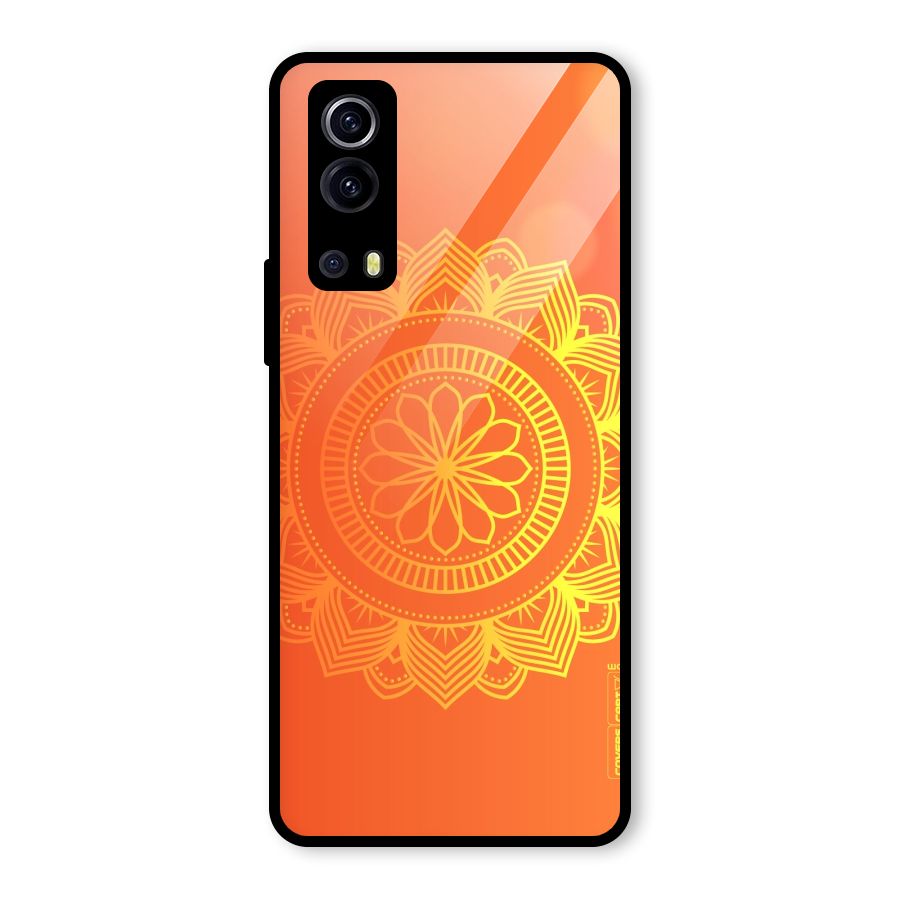 Diwali Rangoli Glass Back Case for Vivo iQOO Z3