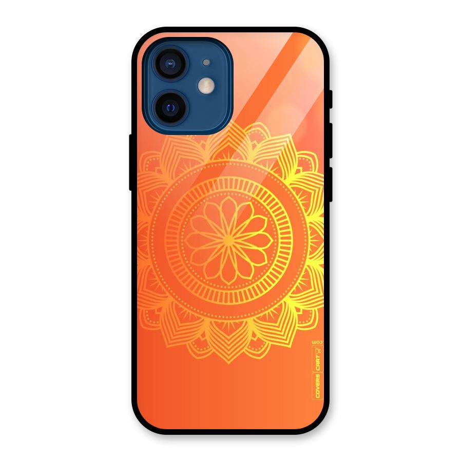 Diwali Rangoli Glass Back Case for iPhone 12 Mini