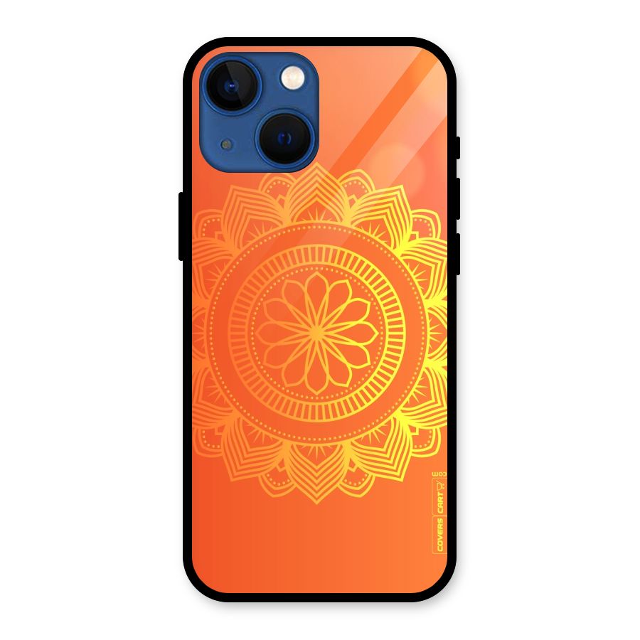 Diwali Rangoli Glass Back Case for iPhone 13 Mini