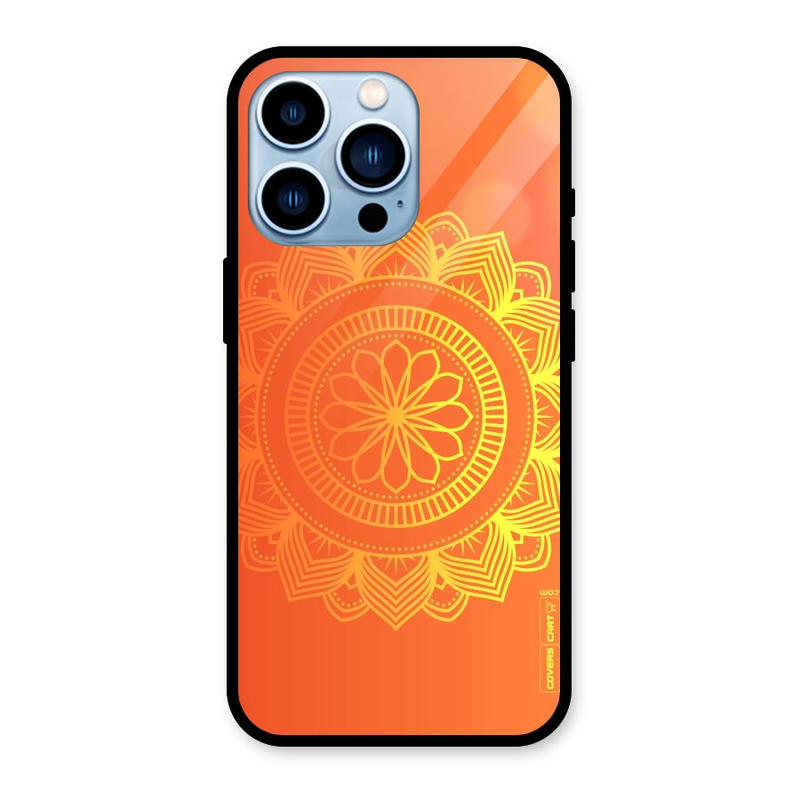 Diwali Rangoli Glass Back Case for iPhone 13 Pro
