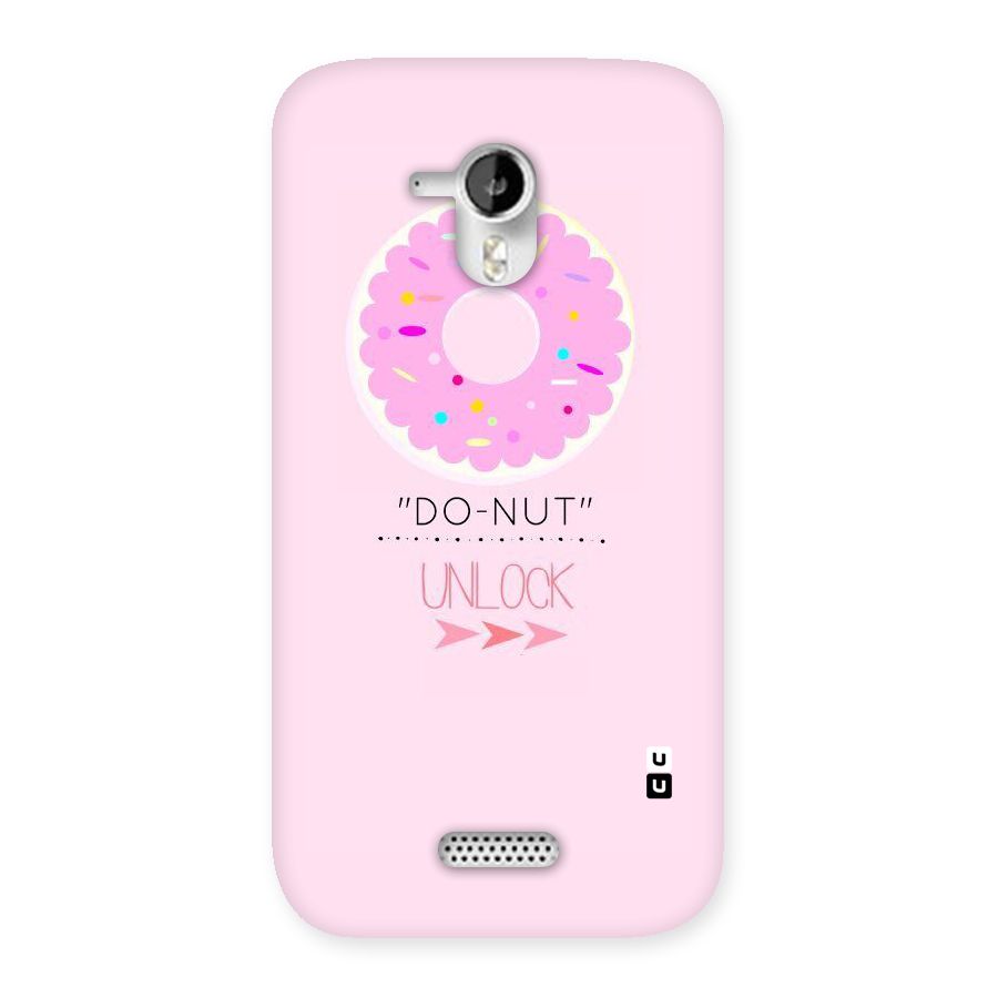 Do-Nut Unlock Back Case for Micromax Canvas HD A116