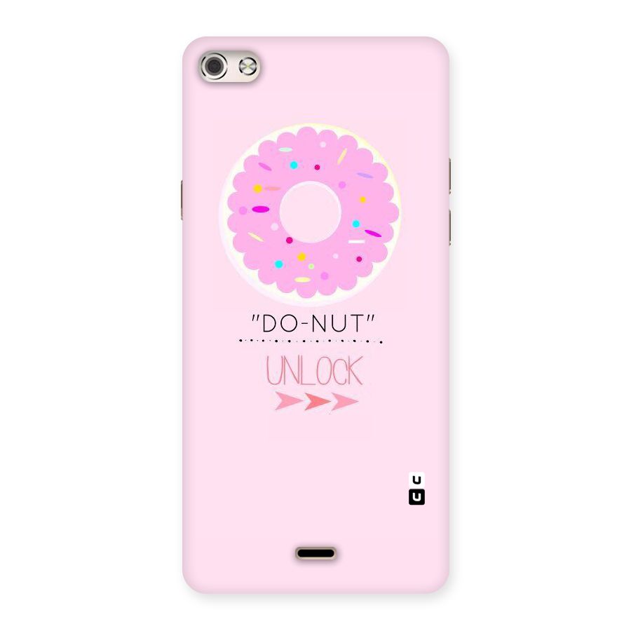 Do-Nut Unlock Back Case for Micromax Canvas Silver 5