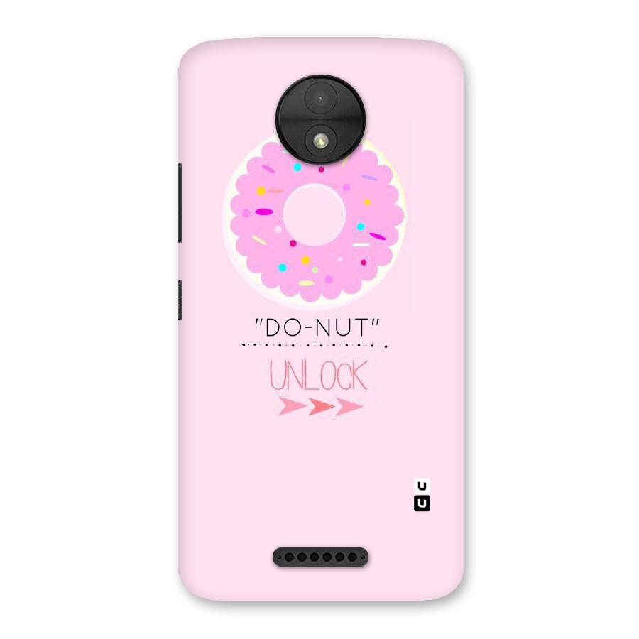 Do-Nut Unlock Back Case for Moto C
