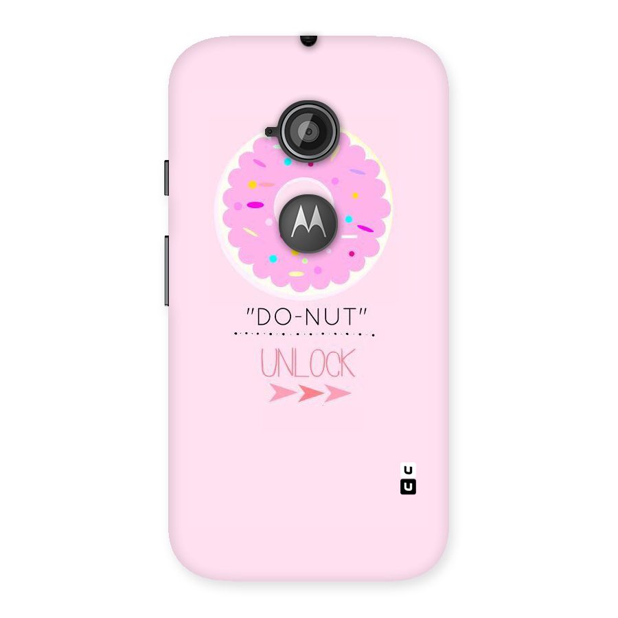 Do-Nut Unlock Back Case for Moto E 2nd Gen