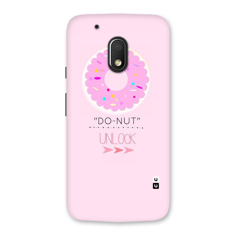 Do-Nut Unlock Back Case for Moto G4 Play