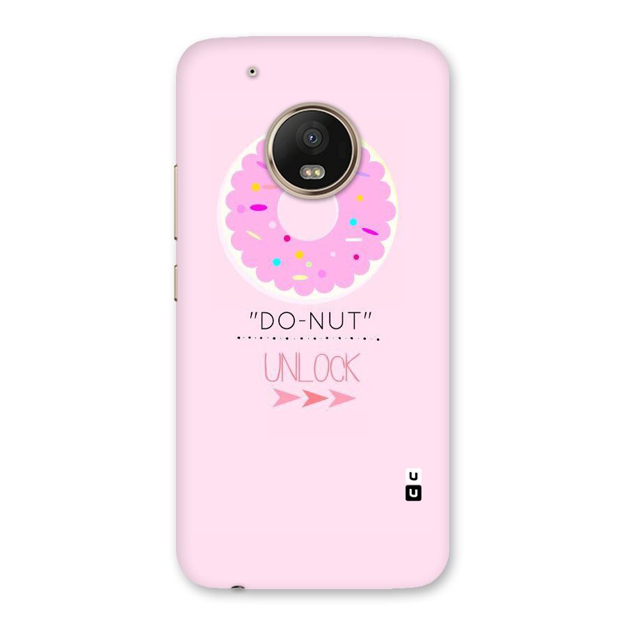 Do-Nut Unlock Back Case for Moto G5 Plus