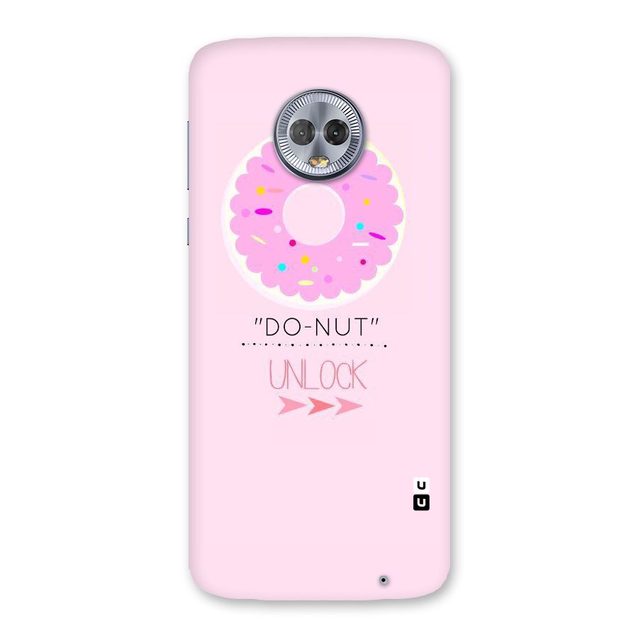 Do-Nut Unlock Back Case for Moto G6 Plus
