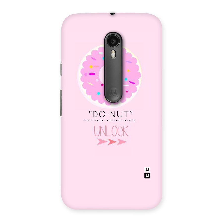 Do-Nut Unlock Back Case for Moto G Turbo