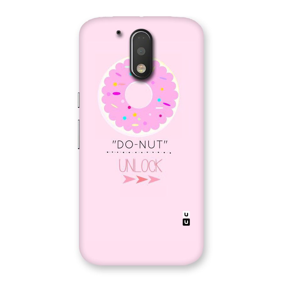 Do-Nut Unlock Back Case for Motorola Moto G4