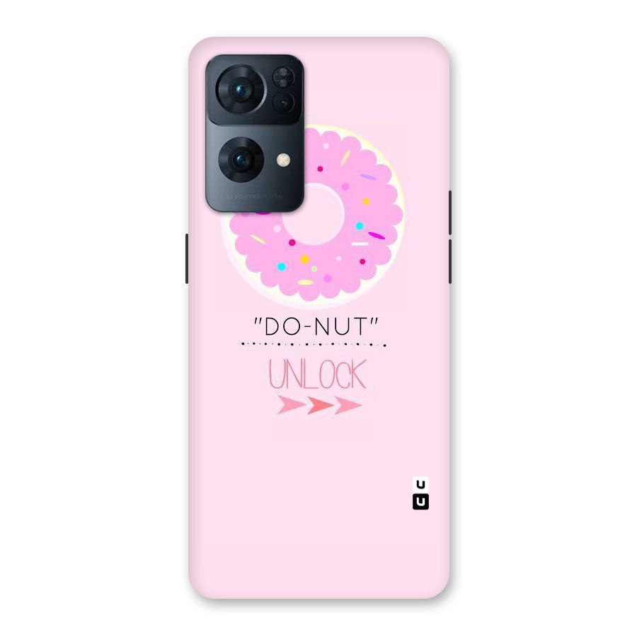 Do-Nut Unlock Back Case for Oppo Reno7 Pro 5G