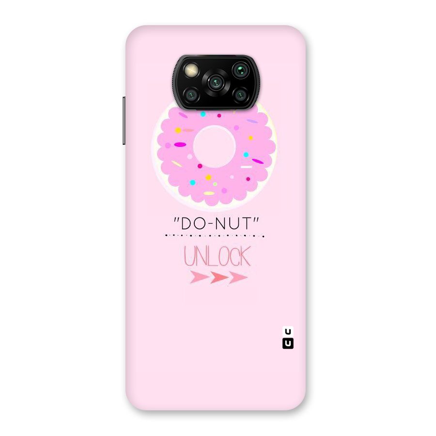 Do-Nut Unlock Back Case for Poco X3