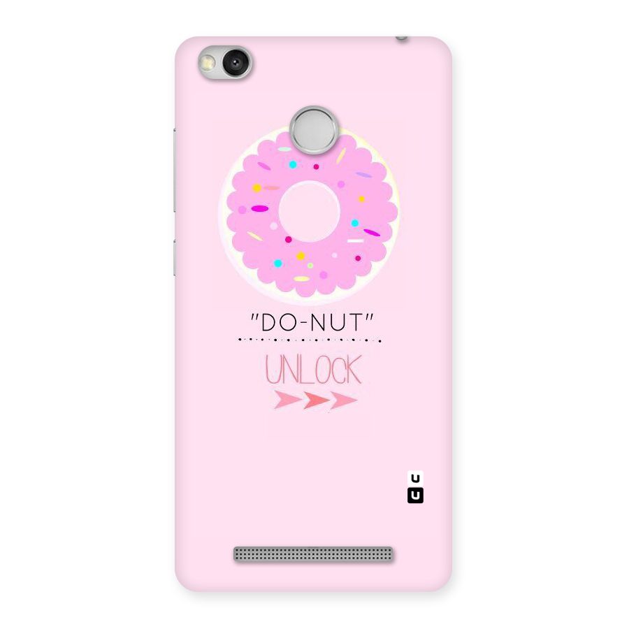 Do-Nut Unlock Back Case for Redmi 3S Prime