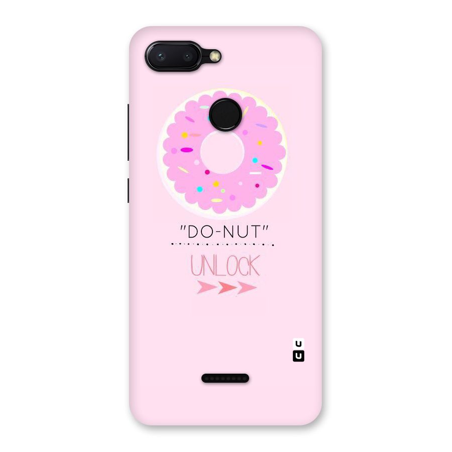 Do-Nut Unlock Back Case for Redmi 6