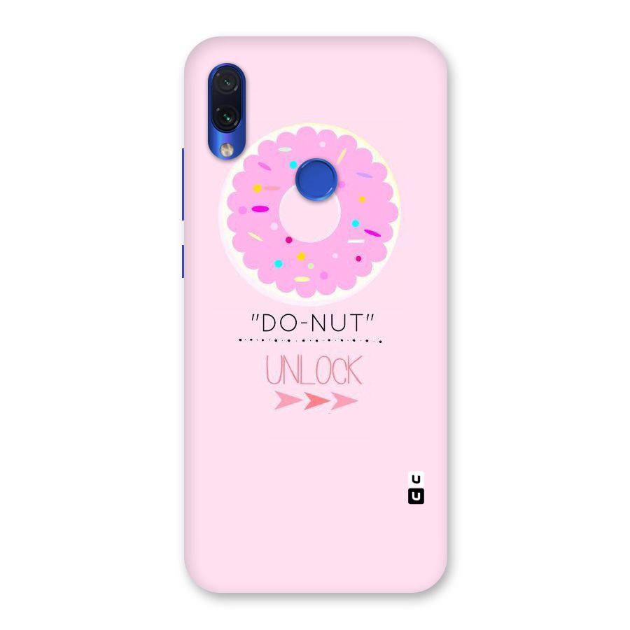 Do-Nut Unlock Back Case for Redmi Note 7