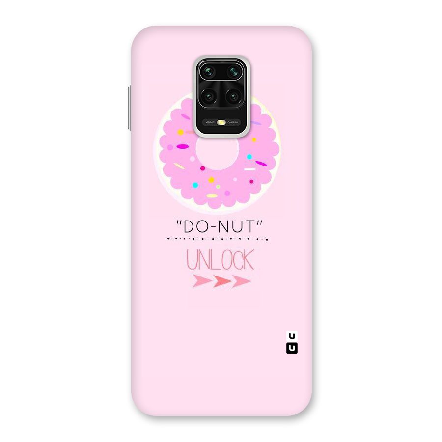 Do-Nut Unlock Back Case for Redmi Note 9 Pro