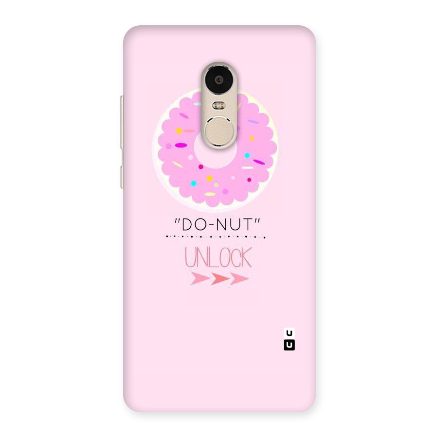 Do-Nut Unlock Back Case for Xiaomi Redmi Note 4