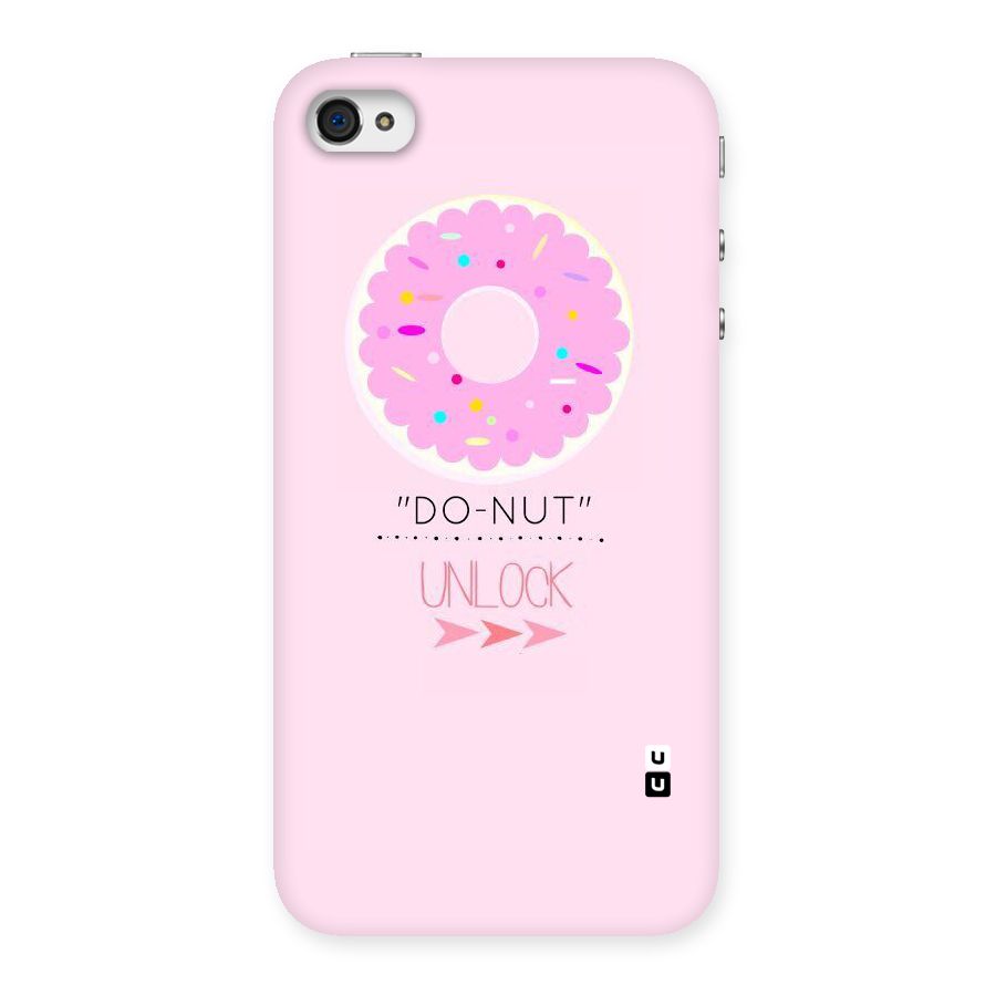 Do-Nut Unlock Back Case for iPhone 4 4s