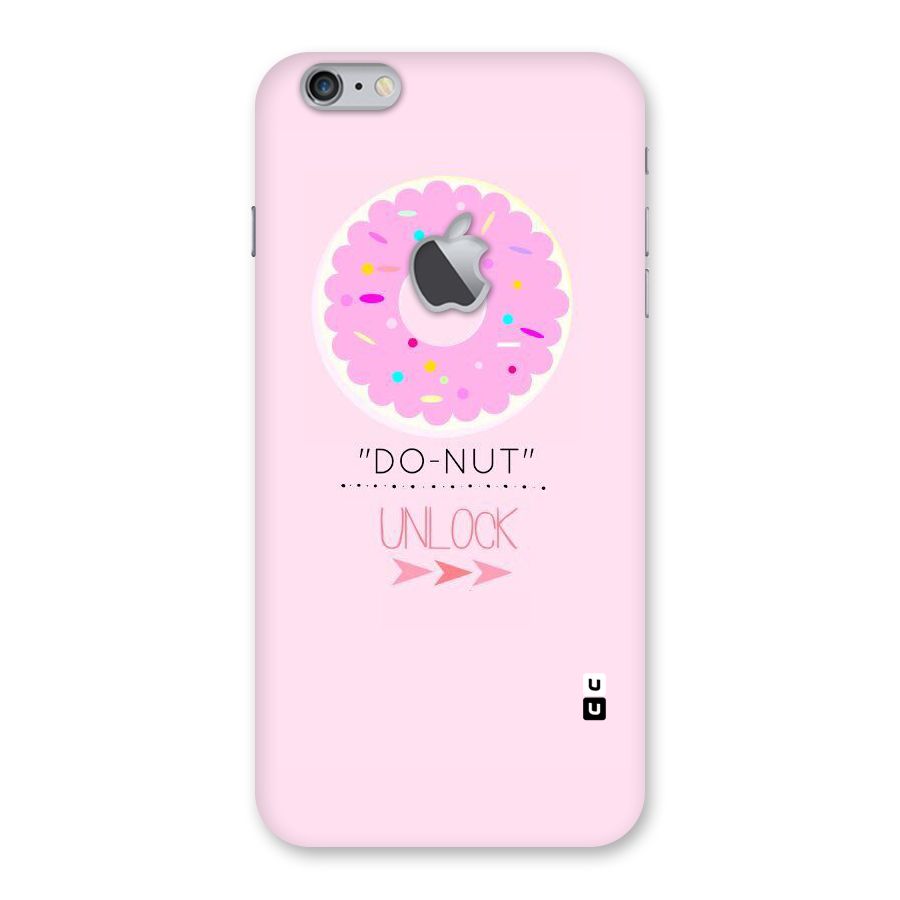 Do-Nut Unlock Back Case for iPhone 6 Plus 6S Plus Logo Cut
