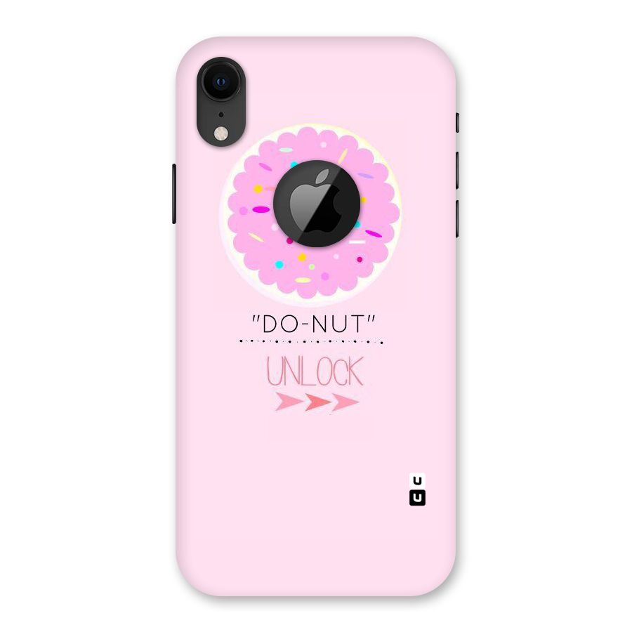Do-Nut Unlock Back Case for iPhone XR Logo Cut