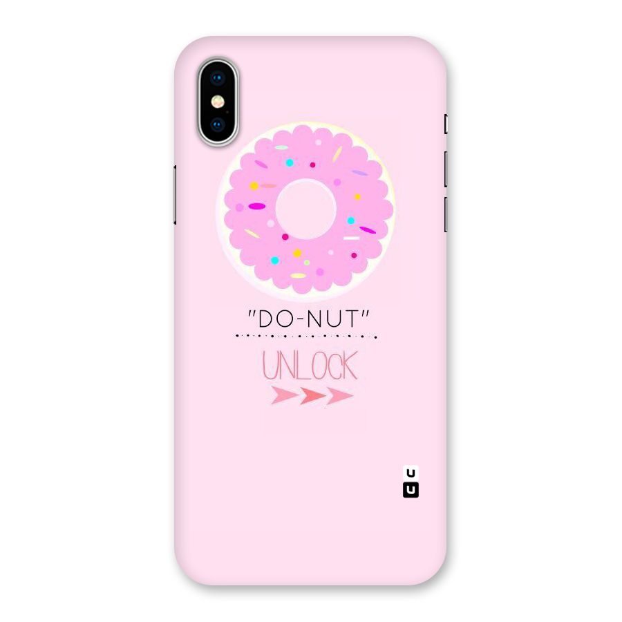 Do-Nut Unlock Back Case for iPhone XS