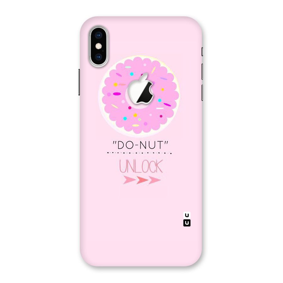 Do-Nut Unlock Back Case for iPhone XS Max Apple Cut