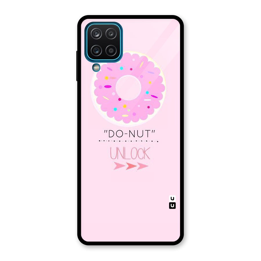 Do-Nut Unlock Glass Back Case for Galaxy A12