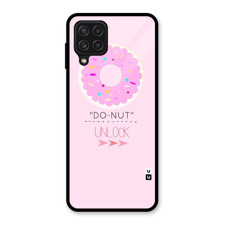Do-Nut Unlock Glass Back Case for Galaxy A22 4G