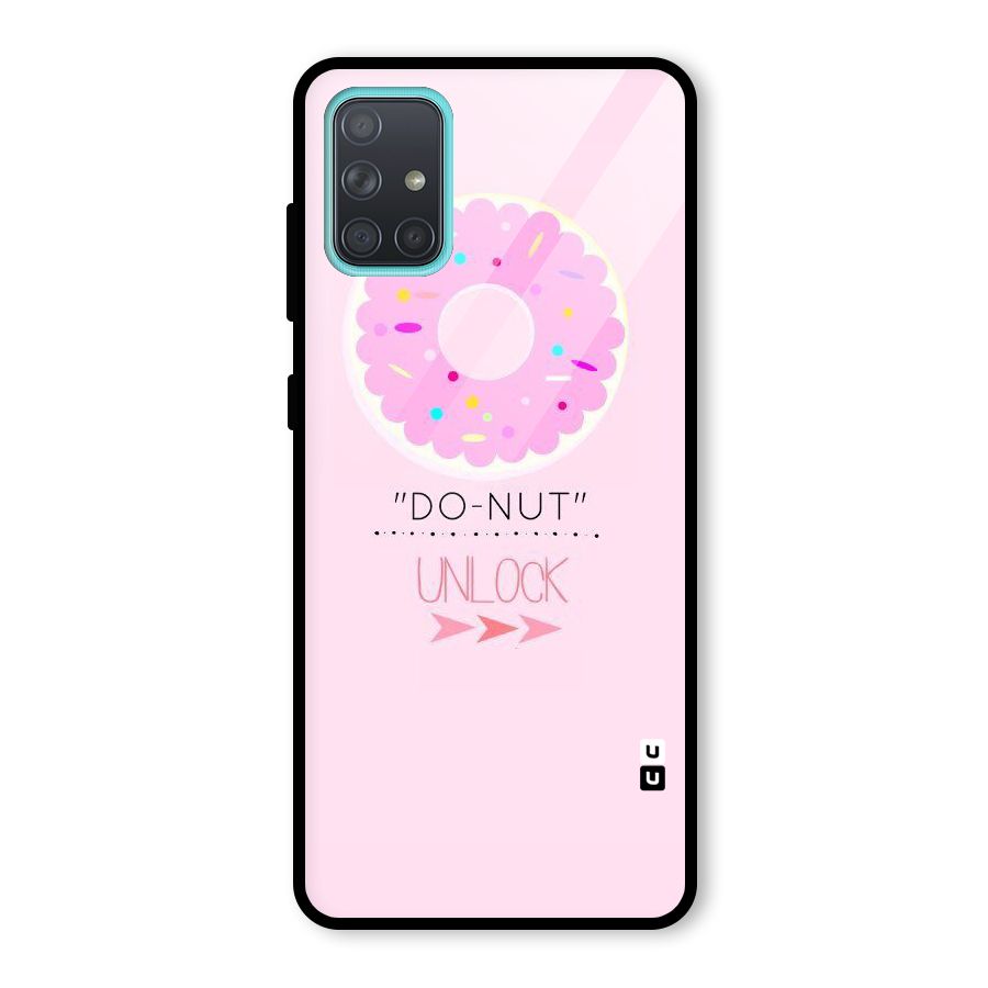 Do-Nut Unlock Glass Back Case for Galaxy A71
