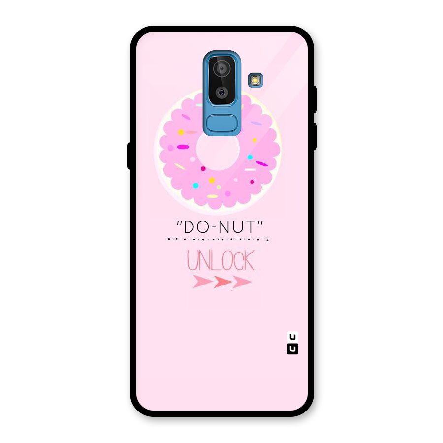 Do-Nut Unlock Glass Back Case for Galaxy J8