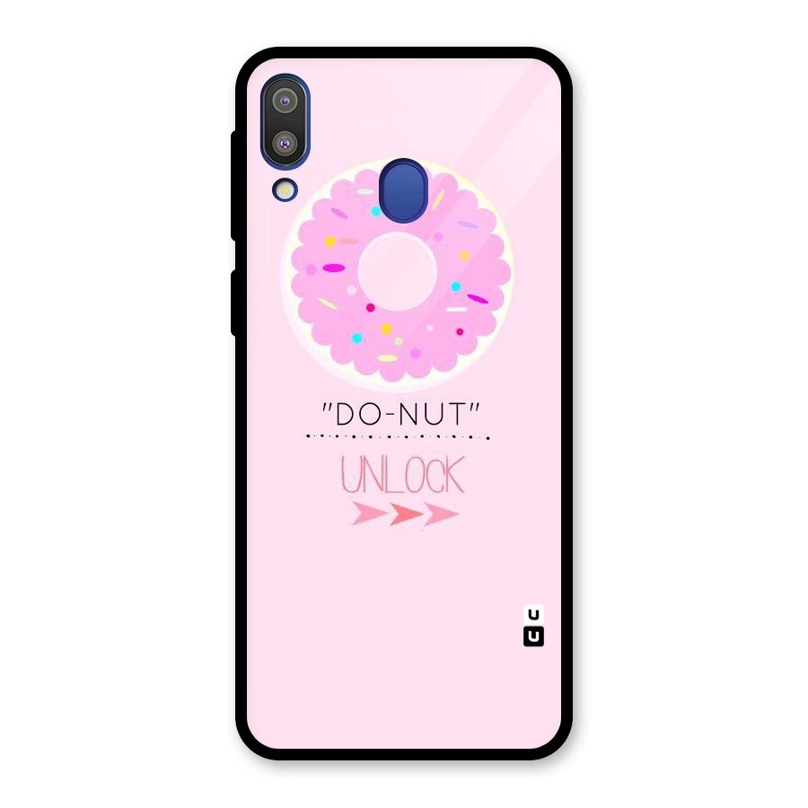 Do-Nut Unlock Glass Back Case for Galaxy M20
